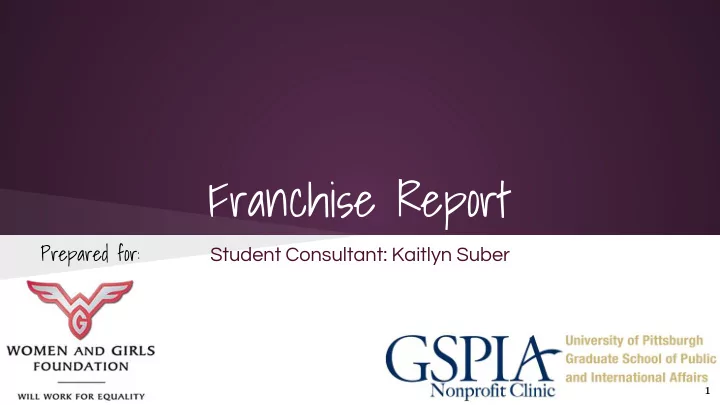 franchise report