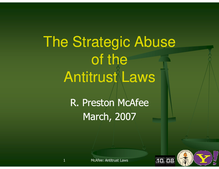 the strategic abuse the strategic abuse of the of the