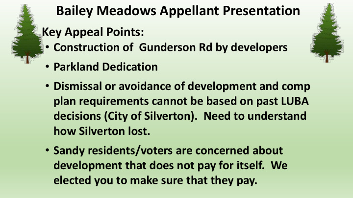 bailey meadows appellant presentation