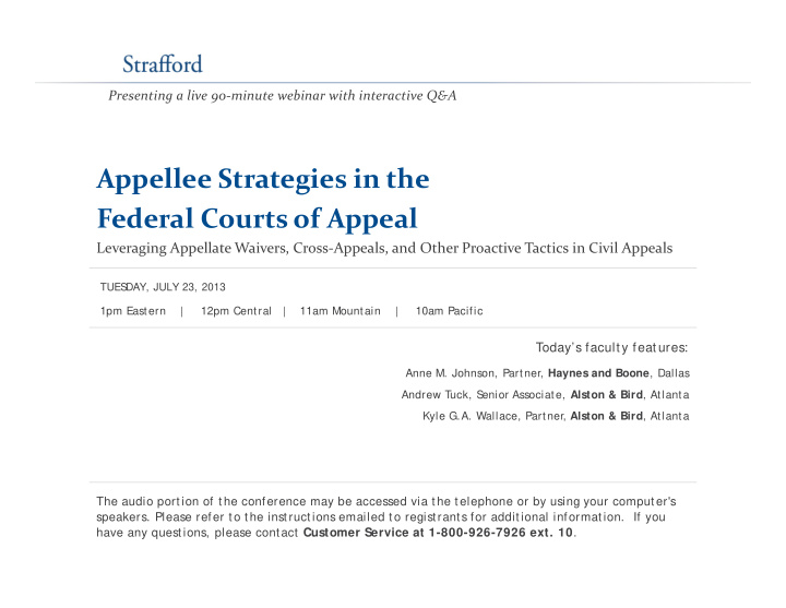 appellee strategies in the pp g federal courts of appeal