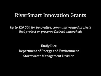 Agenda  Grant overview  Purpose of program  Review stormwater issues  Grant project areas  Who can