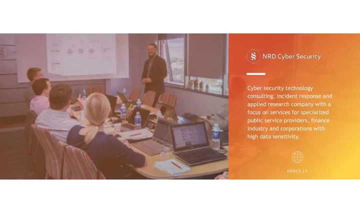cyber security technology consulting incident response