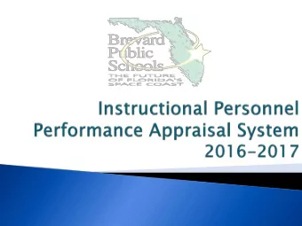 Tea  eacher  er a  and a  administrator ev  evaluations are  e  gover  erned  ed by Florida S