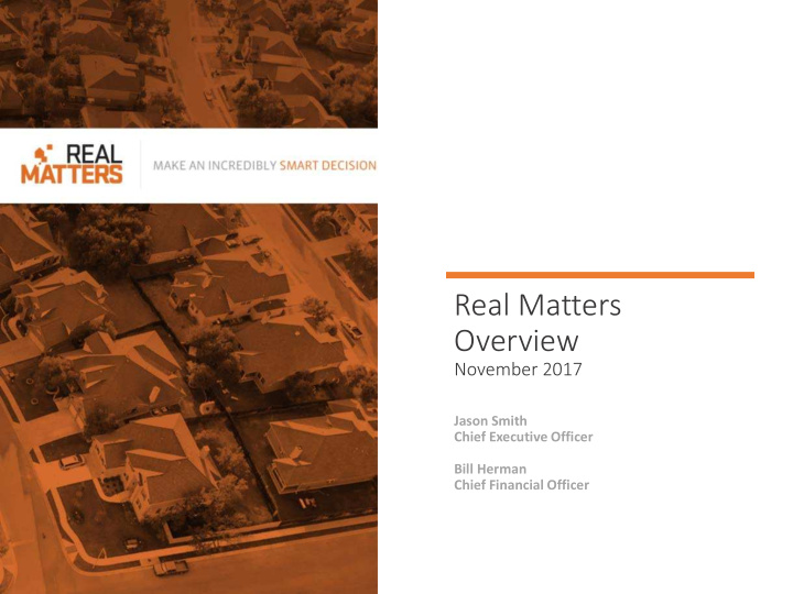 real matters overview