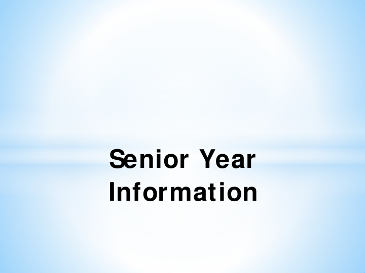 senior year information dhs graduation requirements