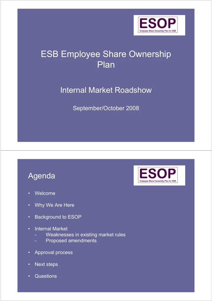 esb employee share ownership plan