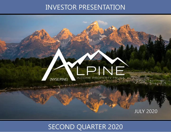 investor presentation