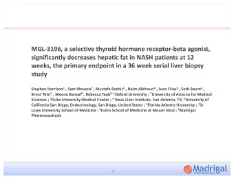 MGL-3196, a selective thyroid hormone receptor-beta agonist,  significantly decreases hepatic fat