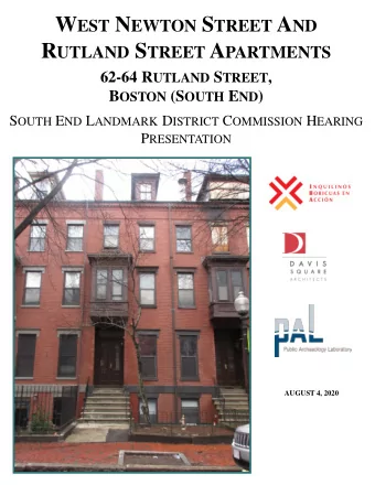 1  2  3  4  5  6  7  8  9  10  1.  62 Rutland Street  2.  64 Rutland Street 1 1