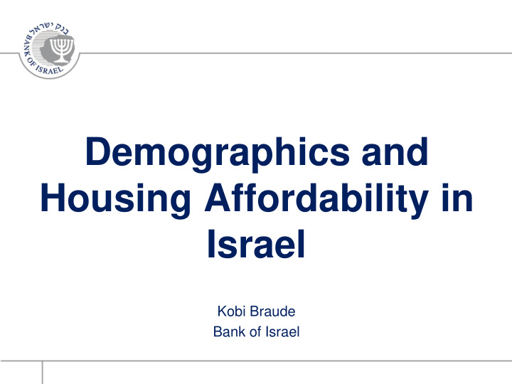 demographics and housing affordability in