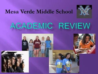 Mesa Verde Middle School  Community Colleges  Private Colleges  California  State University (CSU)