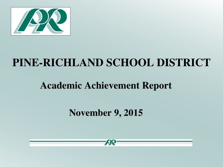 pine richland school district
