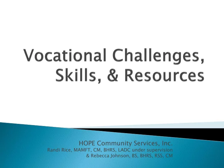 hope community services inc