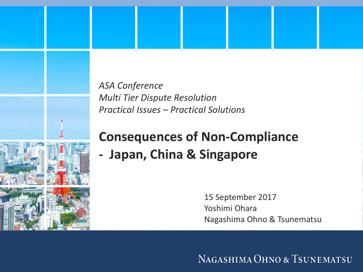 consequences of non compliance japan china singapore