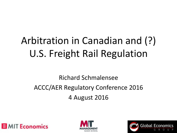 u s freight rail regulation