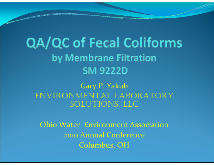 gary p yakub environmental laboratory solutions llc ohio