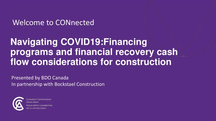 flow considerations for construction