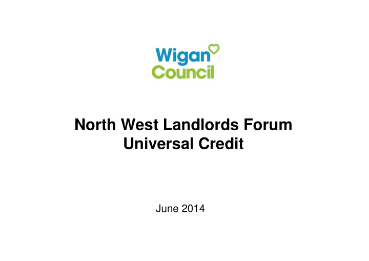 north west landlords forum universal credit