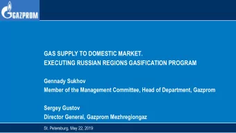 Natural Gas Sales by Gazprom Group in Russia  In 2018, Gazprom increased natural gas sales In 2018,