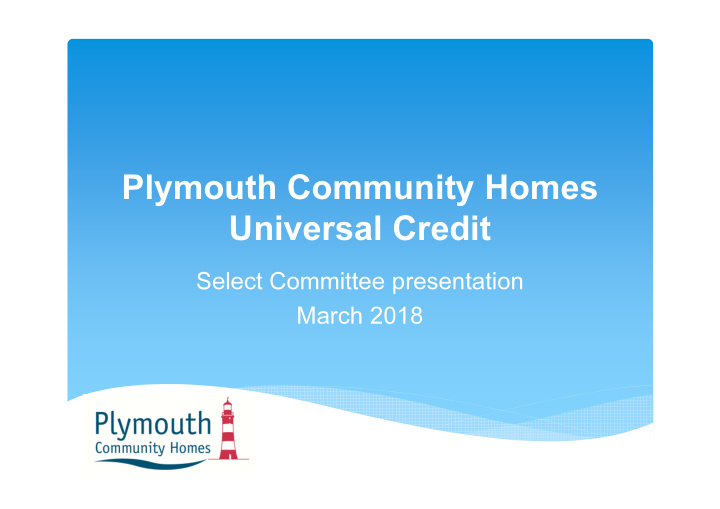 plymouth community homes universal credit