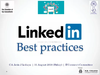 CA Ja tin J L  o da ya  | 31 Aug ust 2018 (F  rida