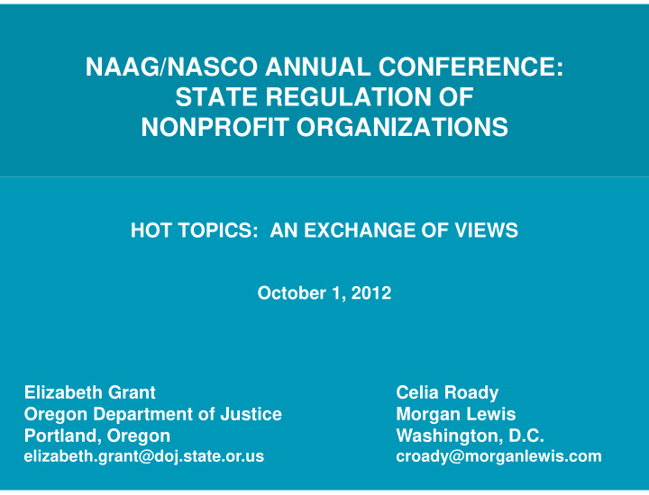 naag nasco annual conference state regulation of
