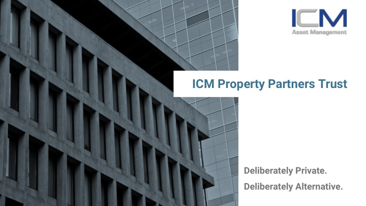 icm property partners trust