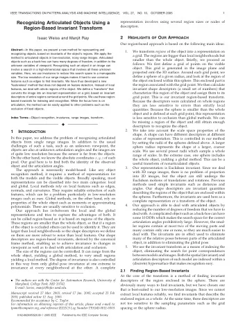 descriptors to recognize the object.  2.  We take into account the scale space properties of