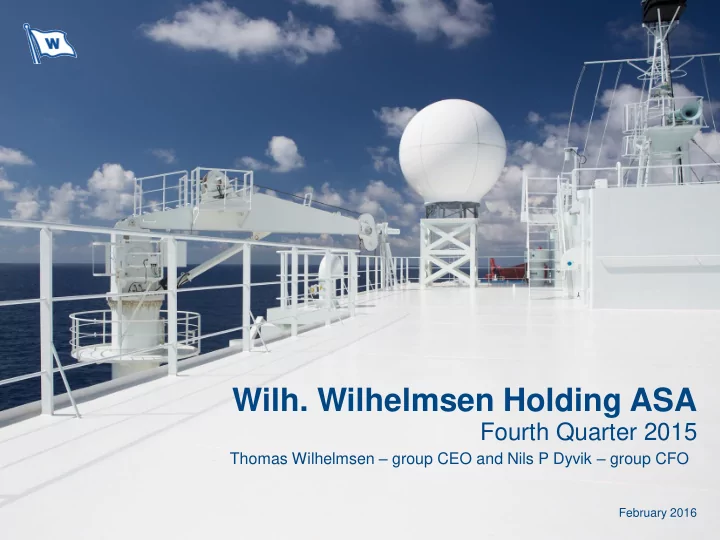 wilh wilhelmsen holding asa