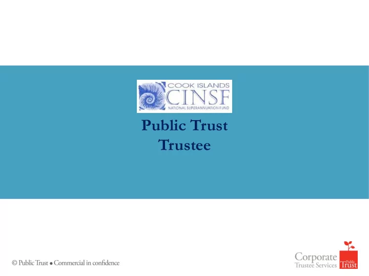 public trust