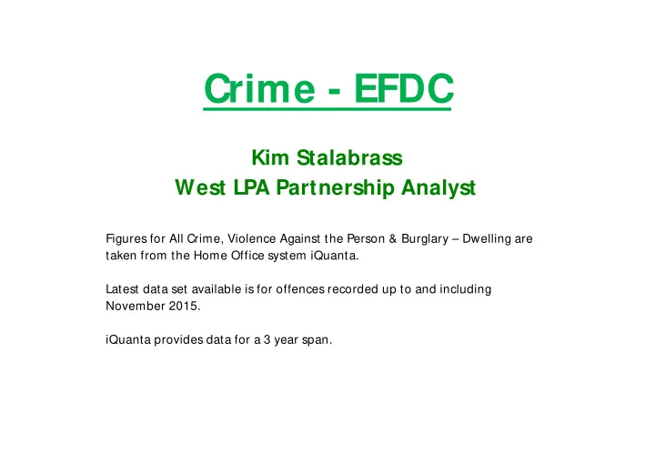 crime efdc