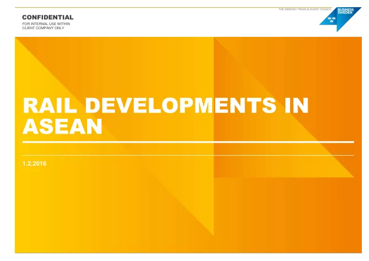 rail developments in