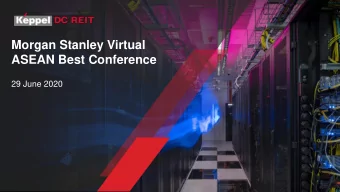 Morgan Stanley Virtual  ASEAN Best Conference  29 June 2020  Overview  2  First pure-play data
