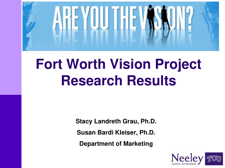 fort worth vision project research results