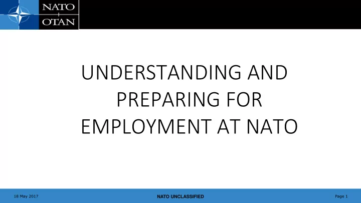 understanding and preparing for