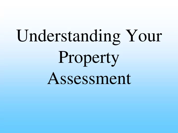 assessment our goal