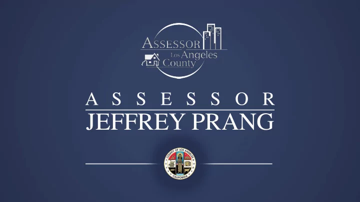 jeffrey prang a s s e s s o r j e f f r e y p r a n g