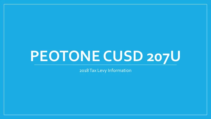 peotone cusd 207u