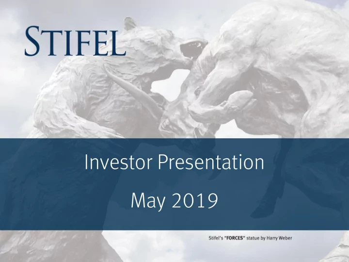 investor presentation may 2019