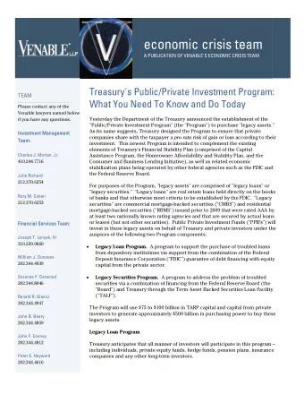 The procedural process would be as follows: Bruce O. Jolly, Jr.  202.344.4818 1. Identification of