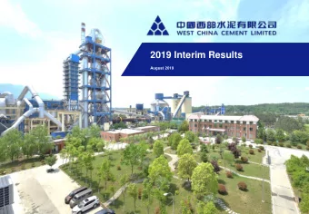 2019 Interim Results  August 2019  Important Disclaimer and Notice to Recipients  Institutional