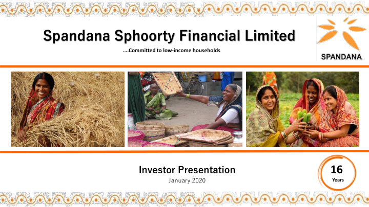 spandana sphoorty financial limited