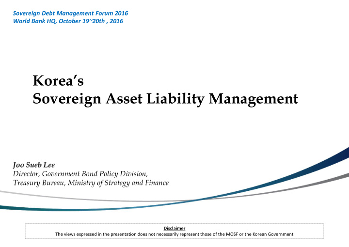 korea s sovereign asset liability management