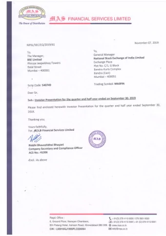 &lt;J'li e (p o w e r of (J) is t ri 6 u t io n  INVESTOR  Corporate PRESENTATION   Presentation