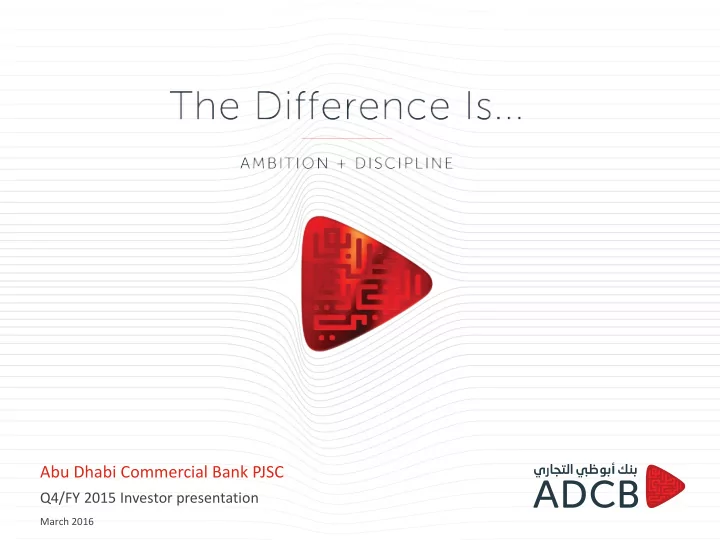 abu dhabi commercial bank pjsc