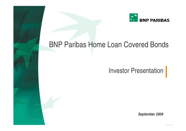 bnp paribas home loan covered bonds