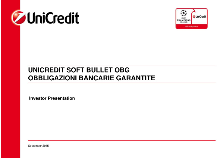 unicredit soft bullet obg obbligazioni bancarie garantite