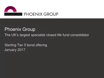 1  Disclaimer and other information   This presentation in relation to Phoenix Group Holdings