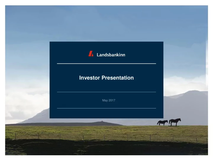 investor presentation