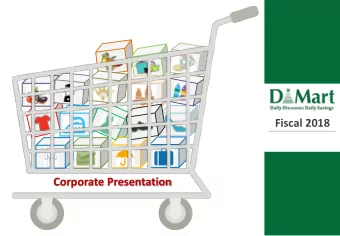 Fiscal 2018  Corporate Presentation  Table of Contents  2  3  1  Operating &amp;  Business  Key